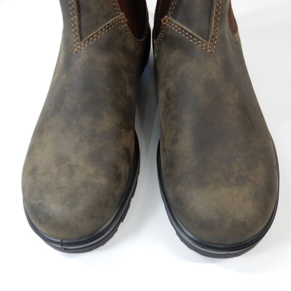 Blundstone Classics 585 Chelsea Ankle Boots Women's 8.5 Rustic Brown Leather NEW - Picture 9 of 16
